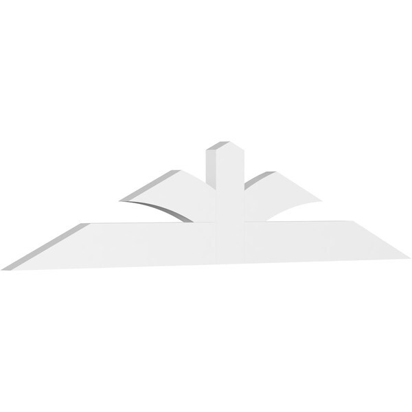 Ekena Millwork Richland Architectural Grade PVC Gable Bracket, 84"W x 17 1/2"H x 2"D x 6"F, 5/12 Pitch GBP084X18X0206RIC00 - main